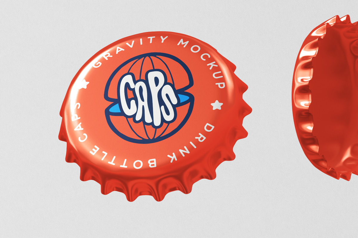 Bottle Cap Mockup Mockup Daddy