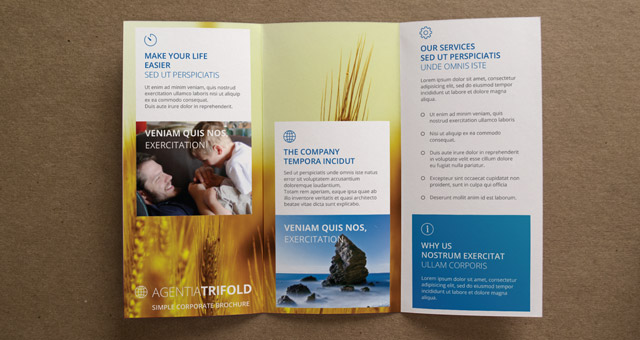 agentia tri fold brochure template