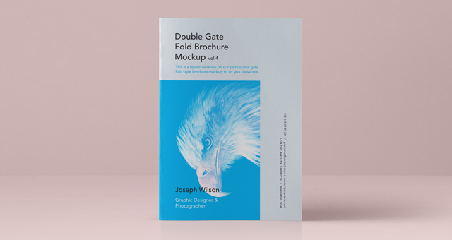 psd double gate fold brochure vol4 psd mock up templates classic resumes templates