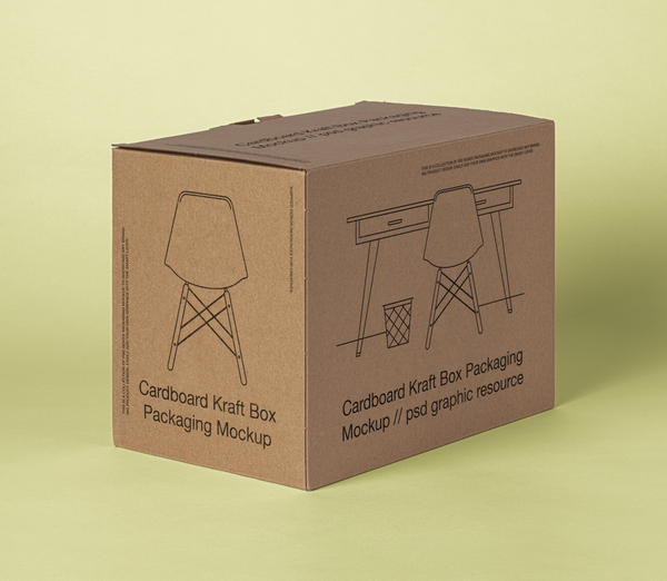 Cardboard Psd Box Packaging Mockup