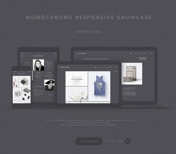 Monochrome Responsive Showcase Vol2