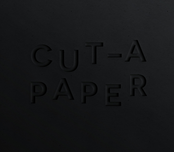 Psd Dark Paper Cut Text Effect