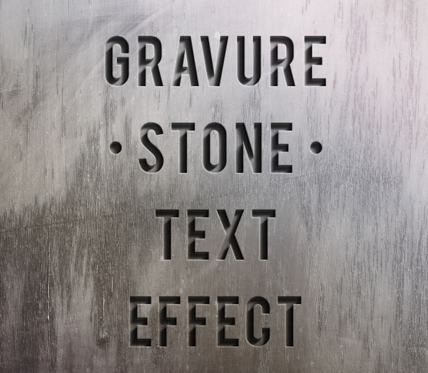 Psd Engraved Stone Text Effect