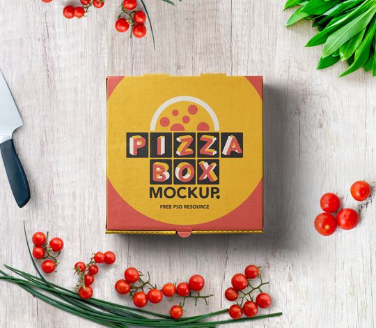 Download Free Psd Pizza Box Mockup Packaging Psd Mock Up Templates Pixeden PSD Mockups.