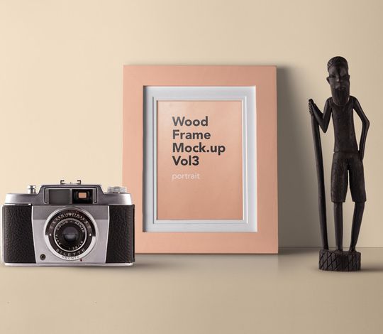 Psd Wood Frame Mockup Vol3