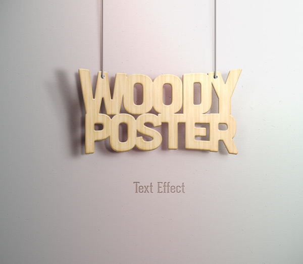Psd Wood Text Effect