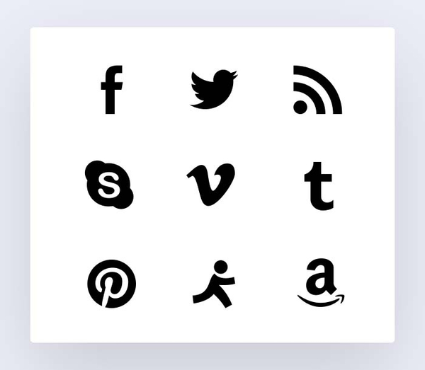 Simple Social Icons vol1