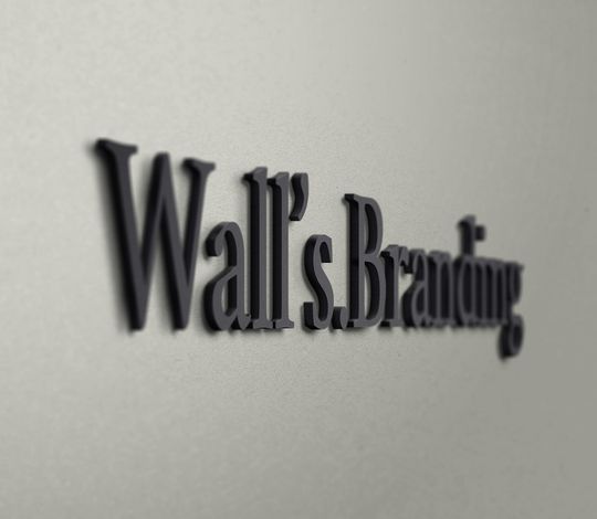 Wall Branding Logo Mockup