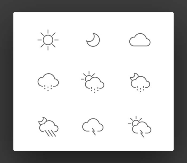 Weather Icons iOS 7