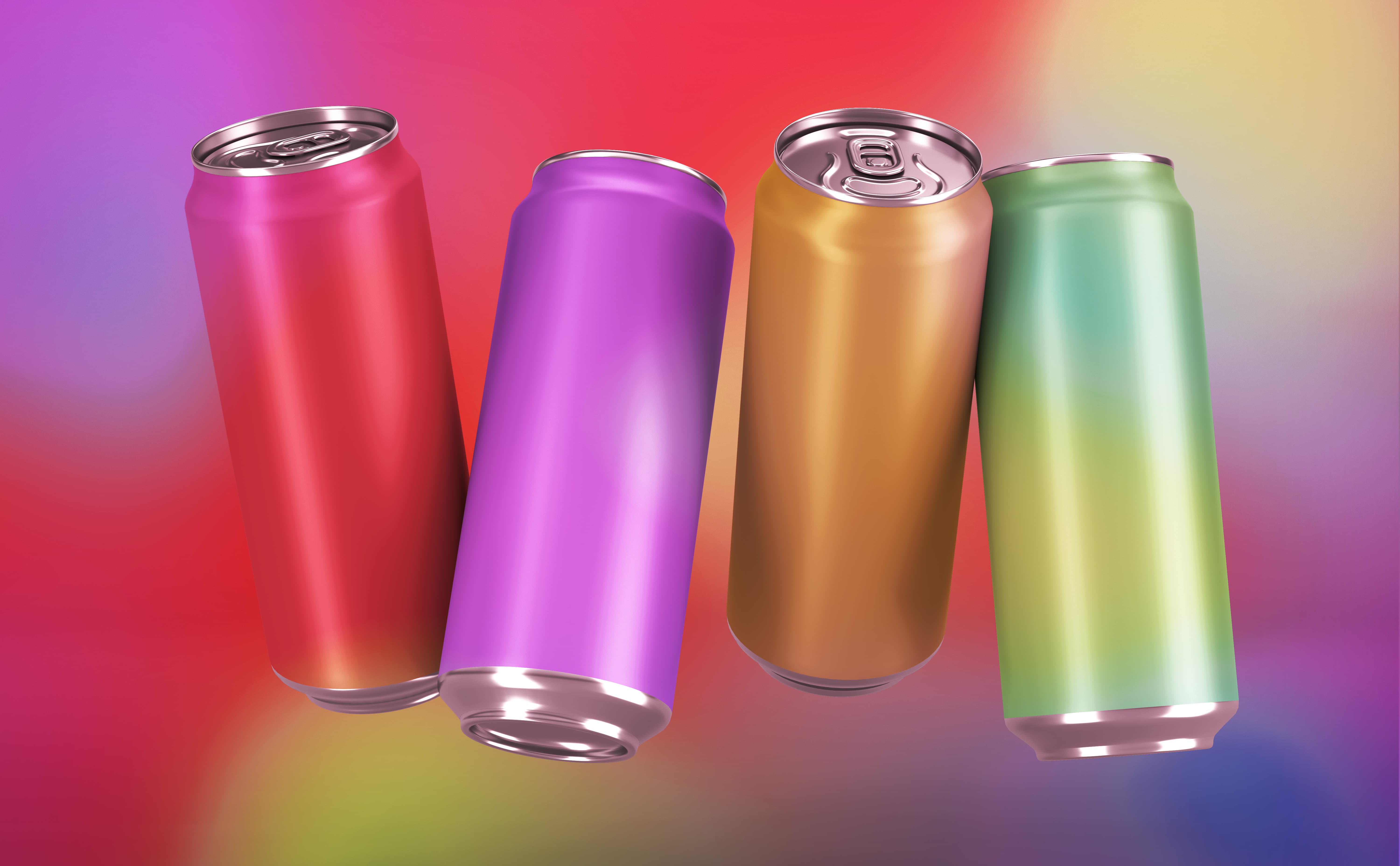 Gravity Psd Soda Can Mockup Set