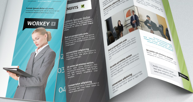 corporate tri fold brochure template