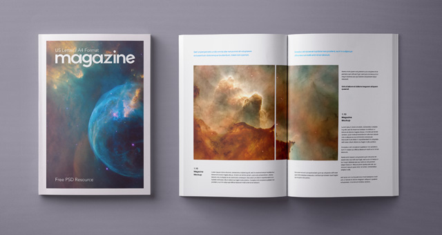 Download Psd Magazine Mockup Template Us A4 Psd Mock Up Templates Pixeden PSD Mockup Templates