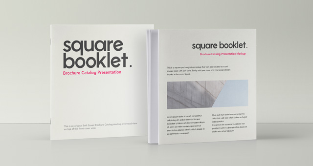 Download Square Psd Brochure Mockup Vol2 Psd Mock Up Templates Pixeden PSD Mockup Templates