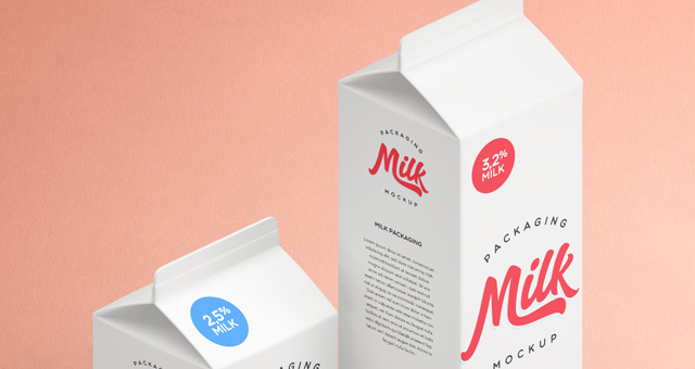 Download Milk Packaging Psd Mockup Vol2 | Psd Mock Up Templates | Pixeden