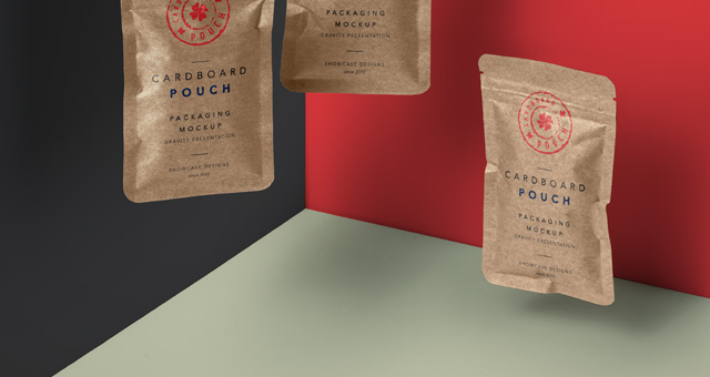 Psd Kraft Flat Pouch Packaging Psd Mock Up Templates Pixeden