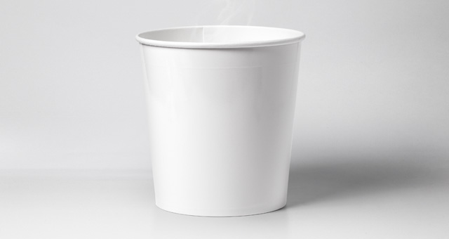 Hot food bucket mockup