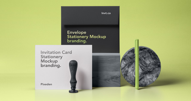 Psd Invitation Card Mockup Vol9 | Psd Mock Up Templates ...