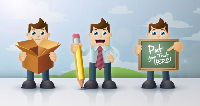 Business Man Cartoon Vector Characters 03