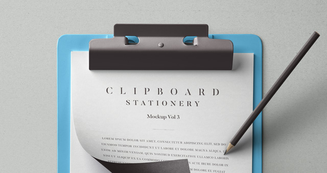 Download Psd Clipboard Stationery Mockup Vol3 Psd Mock Up Templates Pixeden PSD Mockup Templates