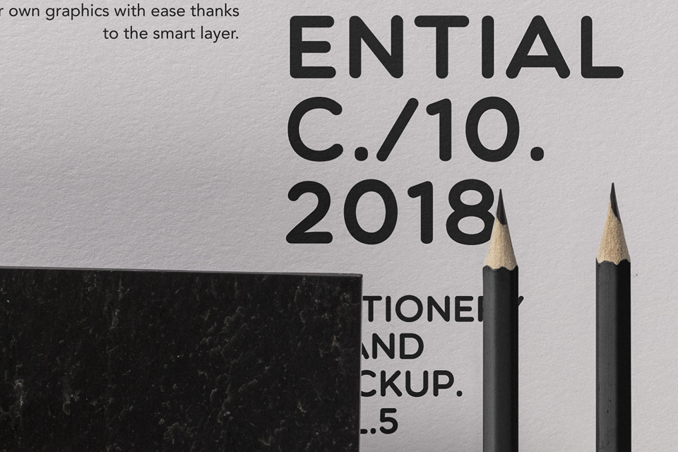 Essential Stationery Psd Mockup Vol5 Psd Mock Up Templates Pixeden