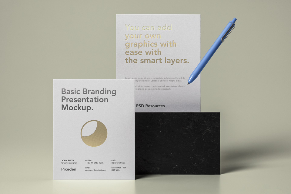 Download Basic Stationery Branding Vol 27 Psd Mock Up Templates Pixeden