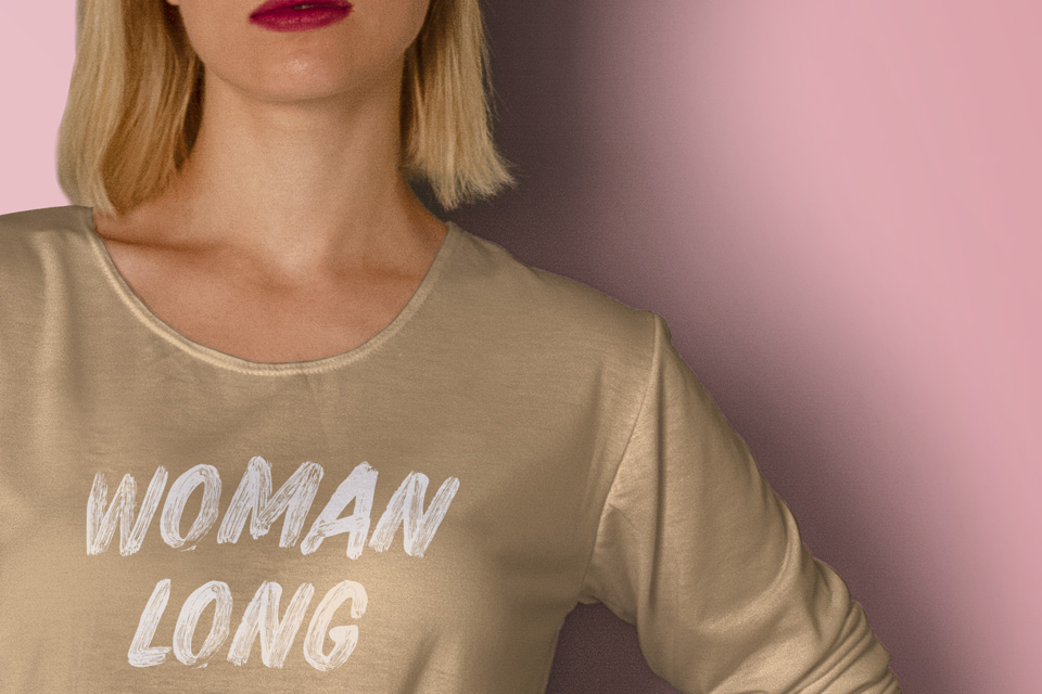Download Psd Woman Long Sleeve T-Shirt Mockup | Psd Mock Up ...