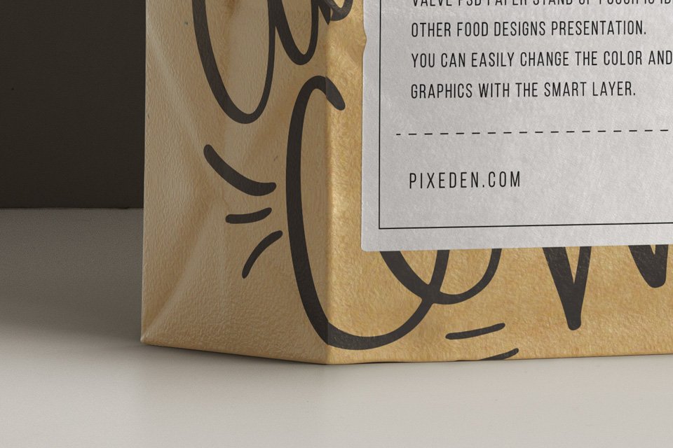 Download Kraft Coffee Bag Packaging Mockup | Psd Mock Up Templates ...