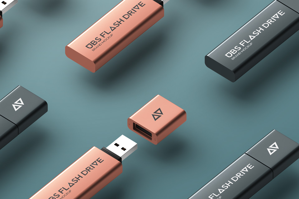 Download Psd Usb Flash Drive Brand Mockup Psd Mock Up Templates Pixeden