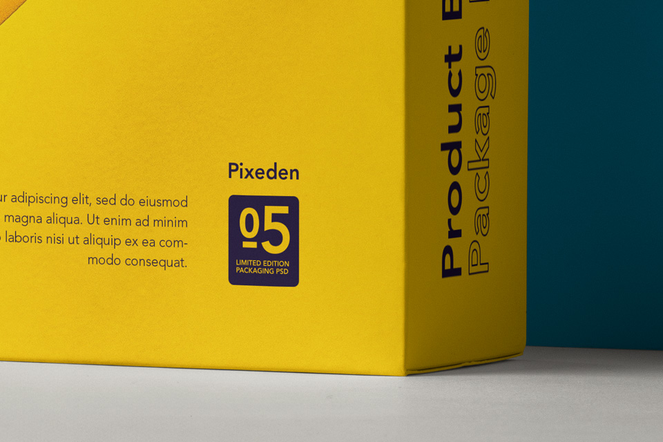 Psd Product Box Package Mockup 5 | Psd Mock Up Templates | Pixeden