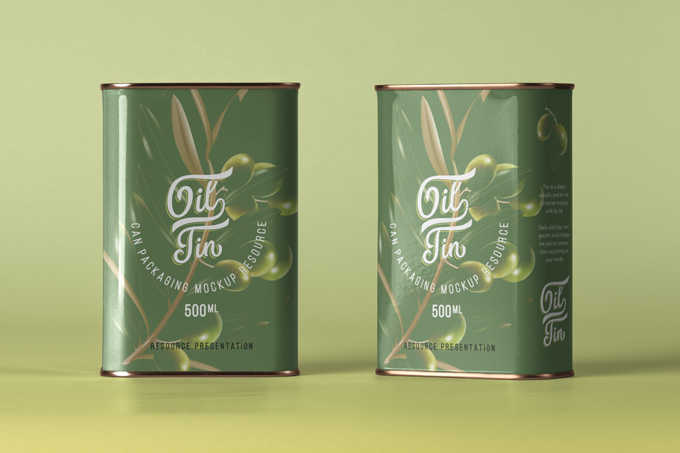 Download Psd Oil Tin Can Mockup Psd Mock Up Templates Pixeden