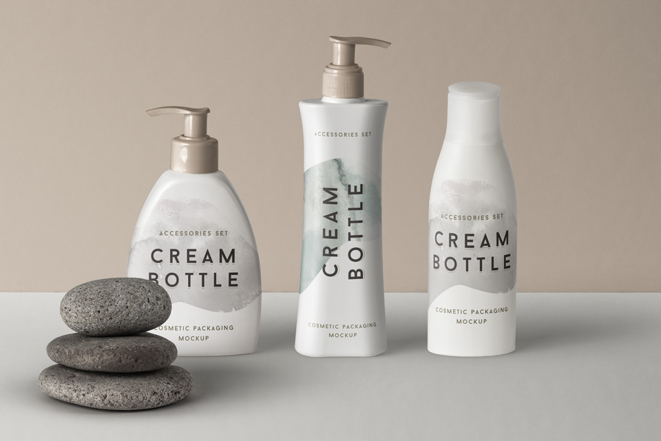 Psd Cosmetic Packaging Mockup Vol17 | Psd Mock Up Templates | Pixeden