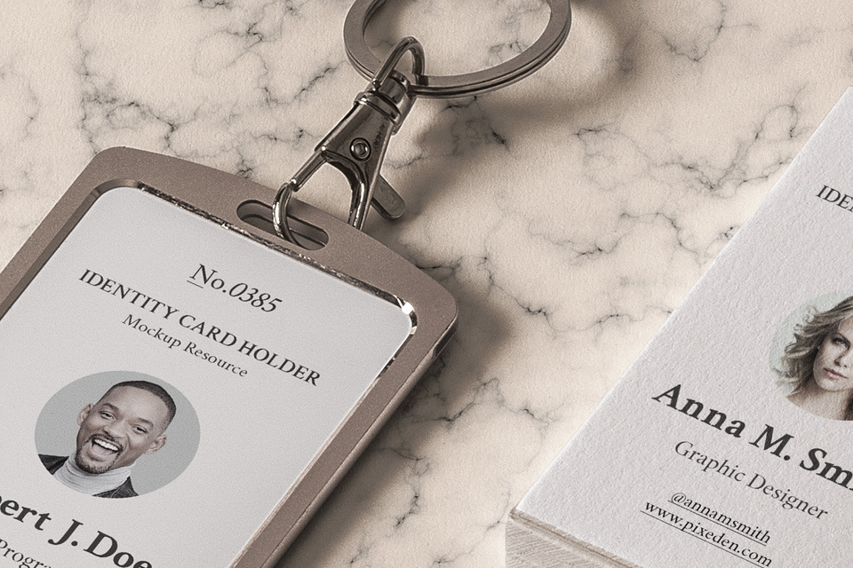 Download Stationery Psd ID Card Holder Mockup | Psd Mock Up Templates | Pixeden