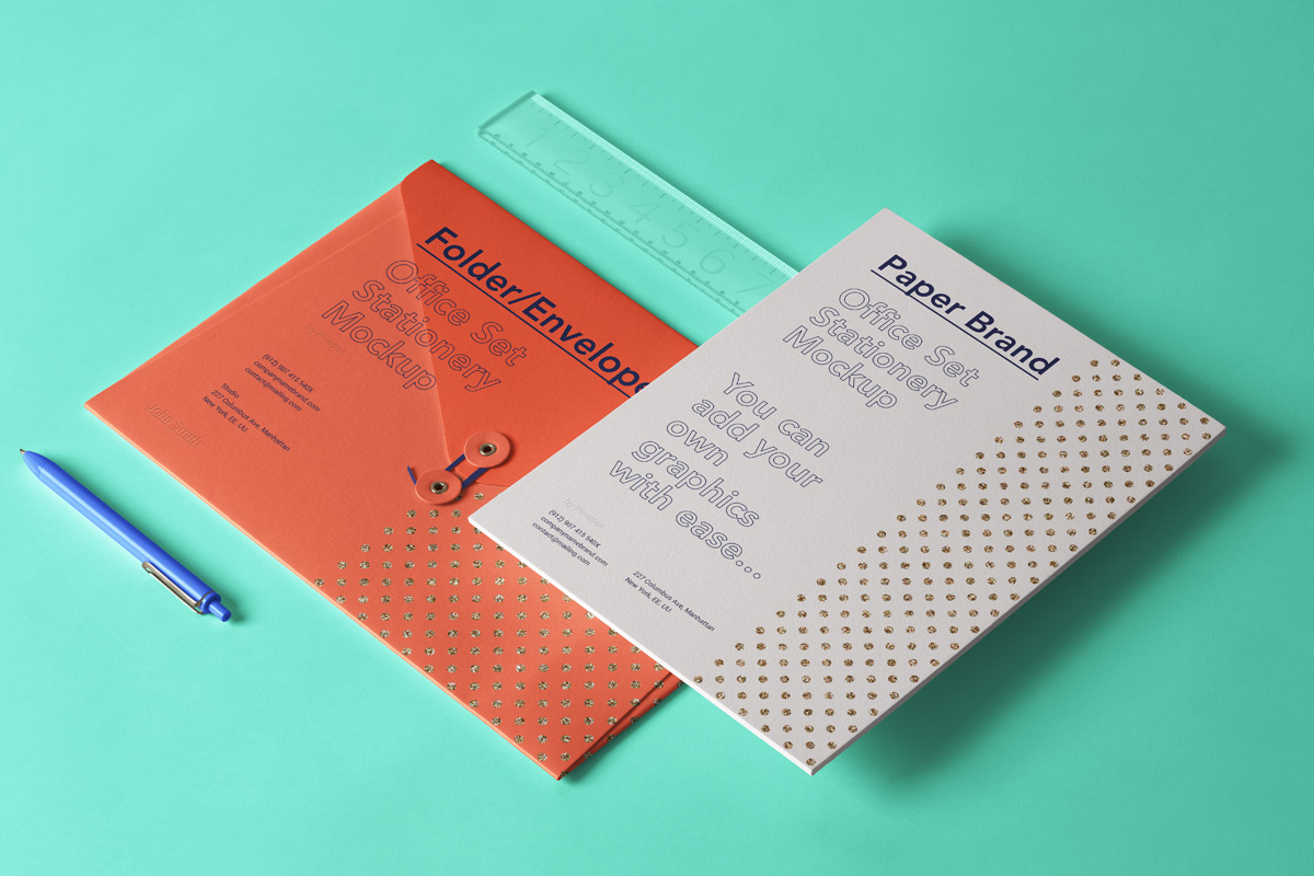 Download Office Psd Stationery Set Mockup | Psd Mock Up Templates | Pixeden