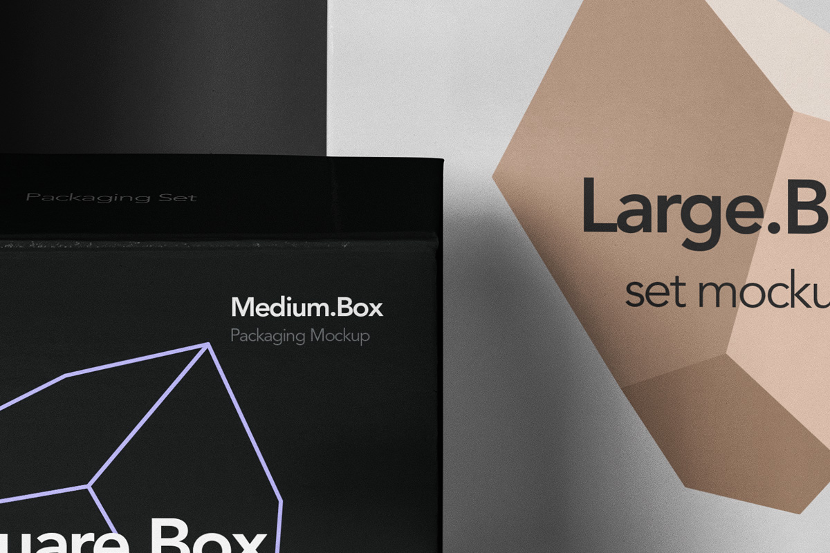 Download Psd Boxes Packaging Pack Mockup 5 | Psd Mock Up Templates | Pixeden