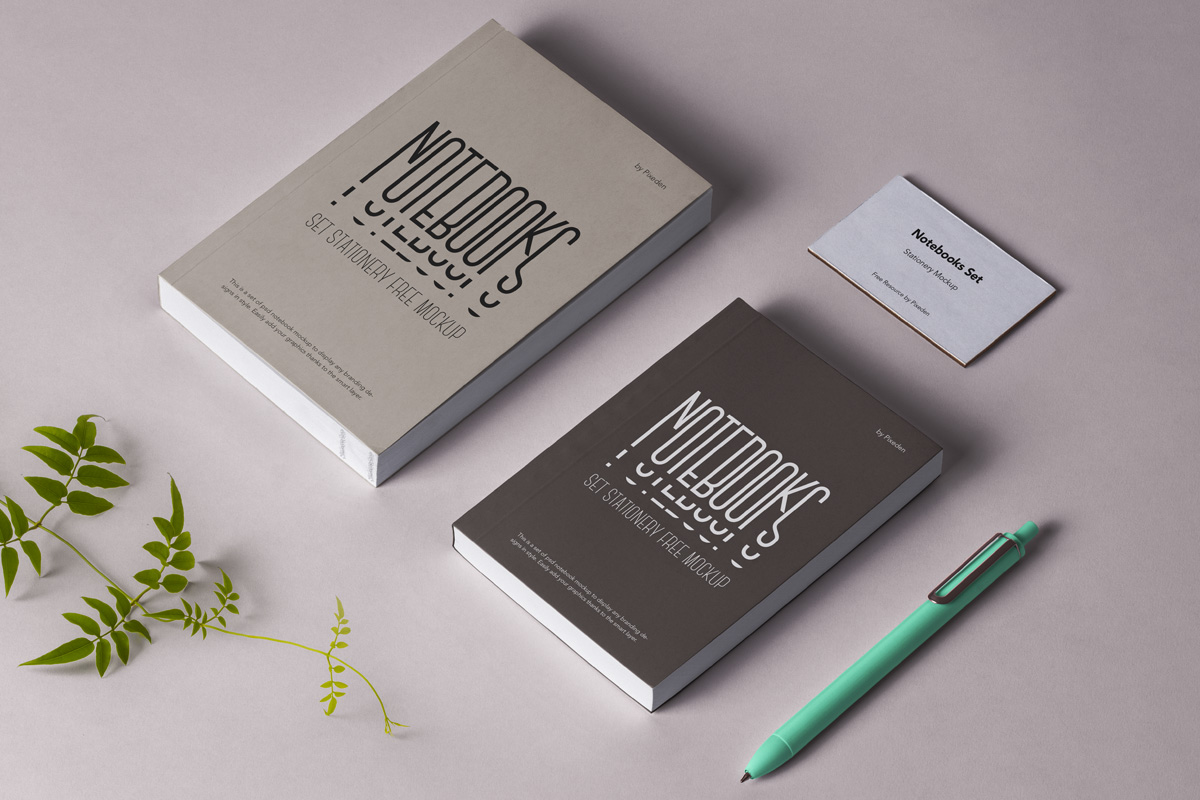 Download Psd Notebook Stationery Mockup Psd Mock Up Templates Pixeden PSD Mockup Templates