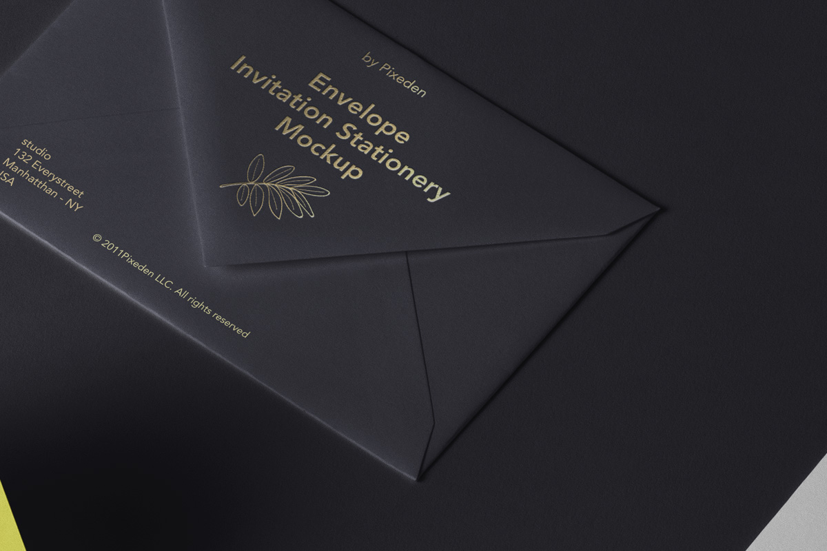 Download Invitation Psd Envelope Mockup | Psd Mock Up Templates | Pixeden
