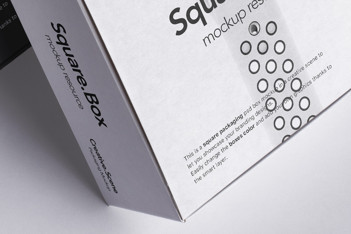 Psd Square Boxes Packaging Mockup 2 | Psd Mock Up Templates | Pixeden