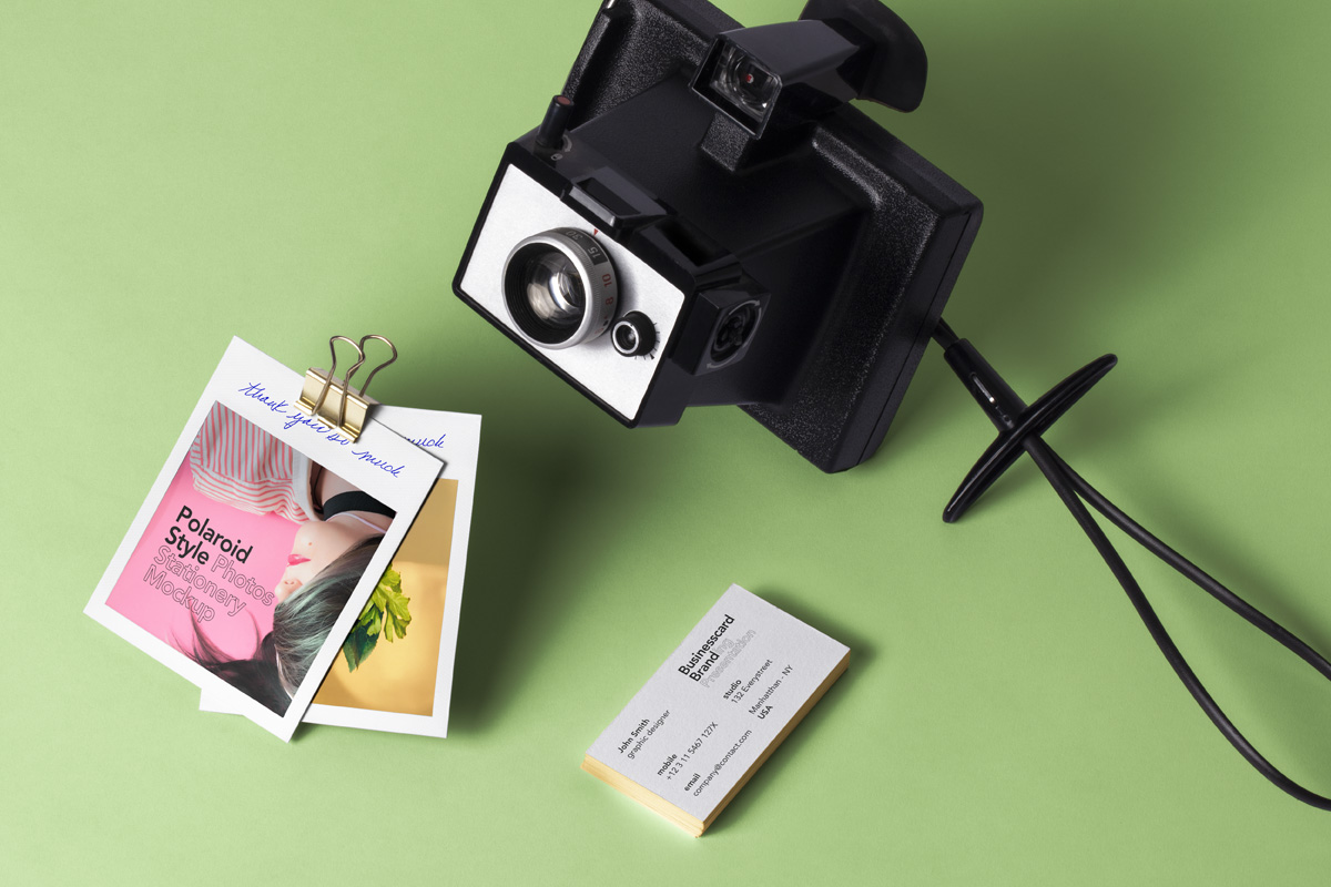 Download Psd Polaroid Photos Mockup | Psd Mock Up Templates | Pixeden