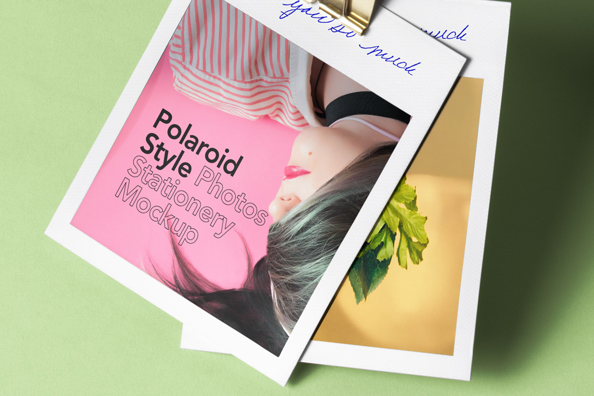 Download Psd Polaroid Photos Mockup | Psd Mock Up Templates | Pixeden