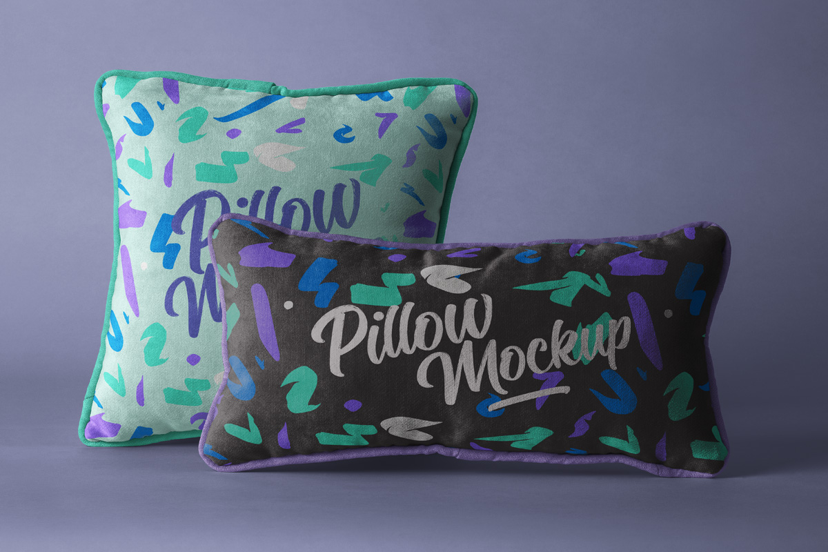 Psd Throw Pillow Mockup Set Psd Mock Up Templates Pixeden