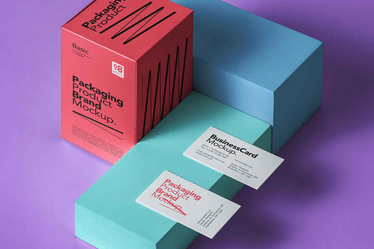 Basic Psd Product Packaging Mockup | Psd Mock Up Templates | Pixeden