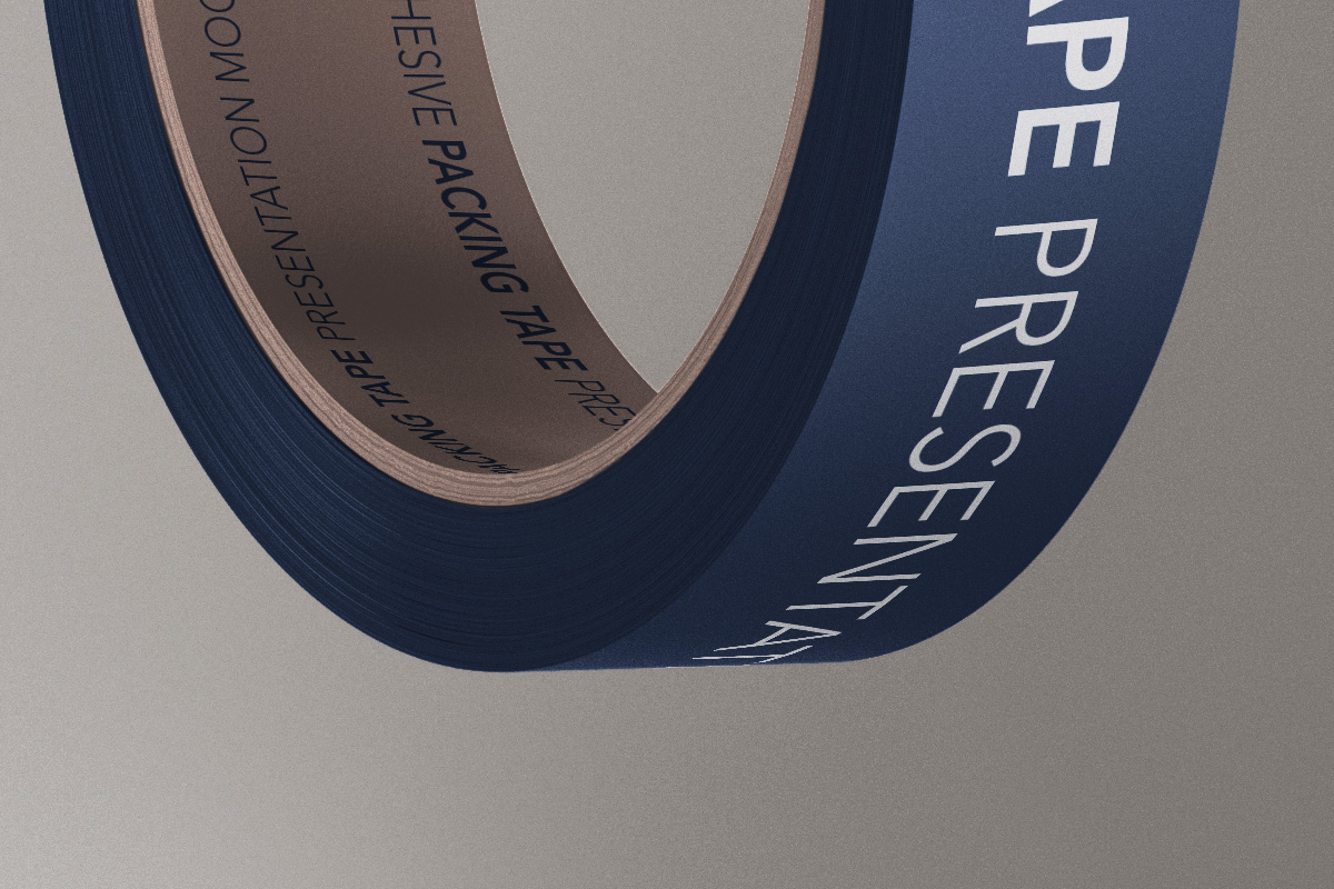 Download Branded Psd Packing Tape Mockup Psd Mock Up Templates Pixeden