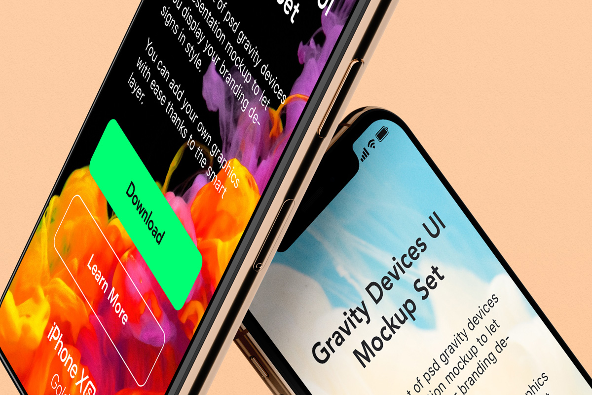 Download Gravity Psd Devices Ui Mockup Set V8 Psd Mock Up Templates Pixeden PSD Mockup Templates