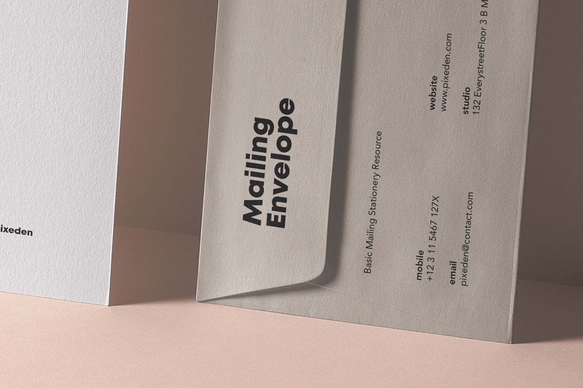 Download Basic Mailing Stationery Mockup 2 | Psd Mock Up Templates | Pixeden