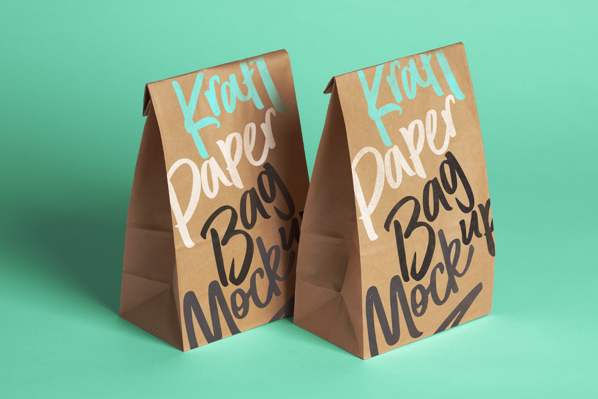 Download Psd Kraft Bag Packaging Mockup | Psd Mock Up Templates | Pixeden