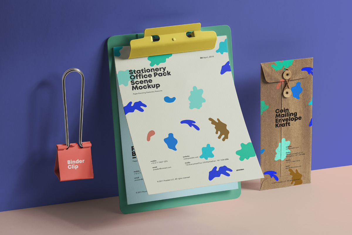 Download Office Psd Stationery Set Mockup 2 | Psd Mock Up Templates ...