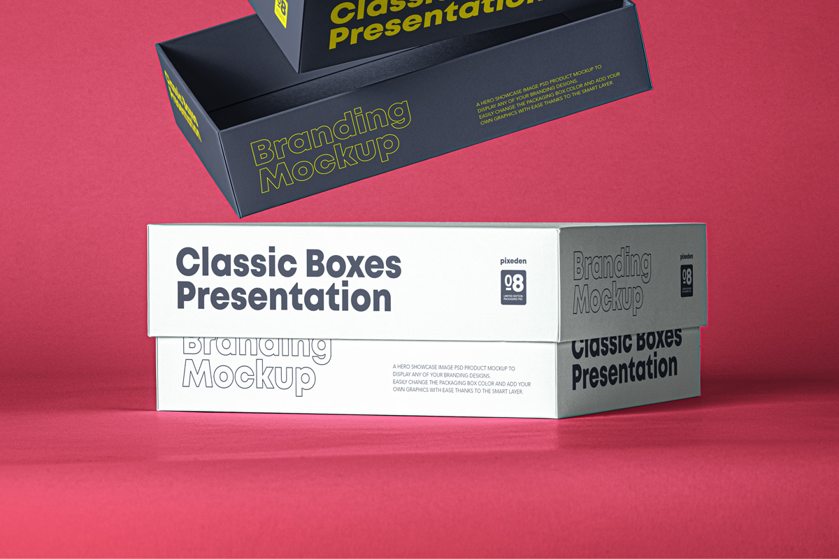 Download Classic Psd Boxes Branding Mockup | Psd Mock Up Templates ...