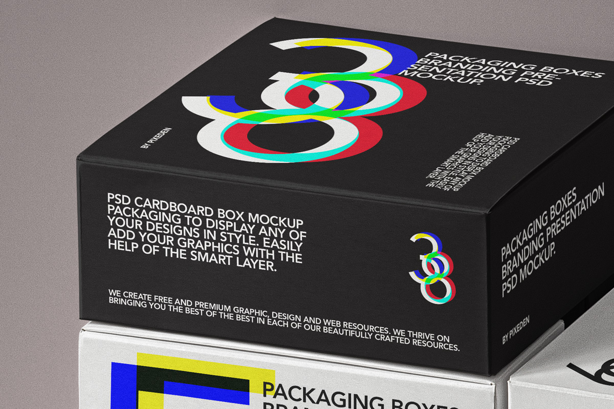 Download Psd Box Packaging Mockup Set | Psd Mock Up Templates | Pixeden
