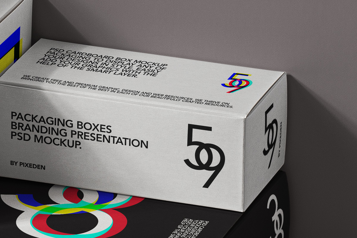 Psd Box Packaging Mockup Set | Psd Mock Up Templates | Pixeden