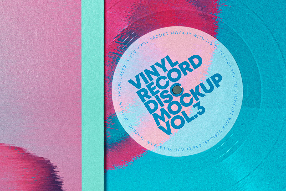 9597+ Vinyl Record Mockup Psd Free